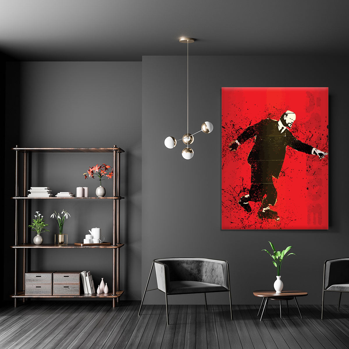 Banksy Lenin on Roller Blades Canvas Print or Poster - Canvas Art Rocks - 5