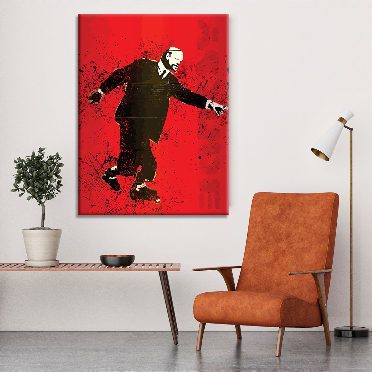 Banksy Lenin on Roller Blades Canvas Print or Poster
