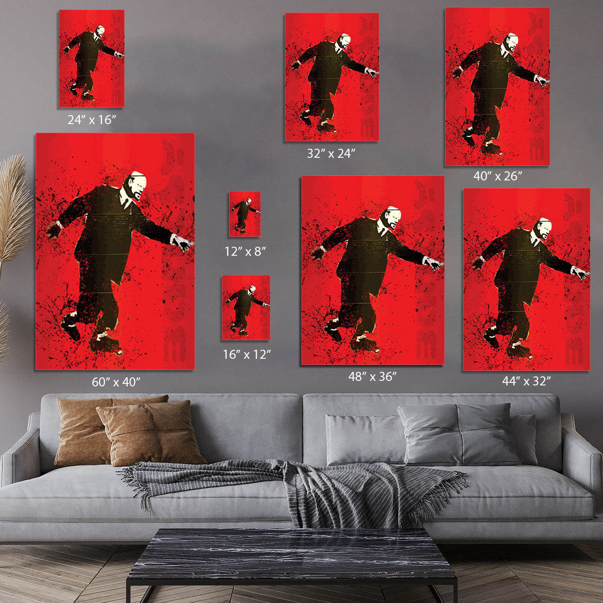 Banksy Lenin on Roller Blades Canvas Print or Poster - Canvas Art Rocks - 7