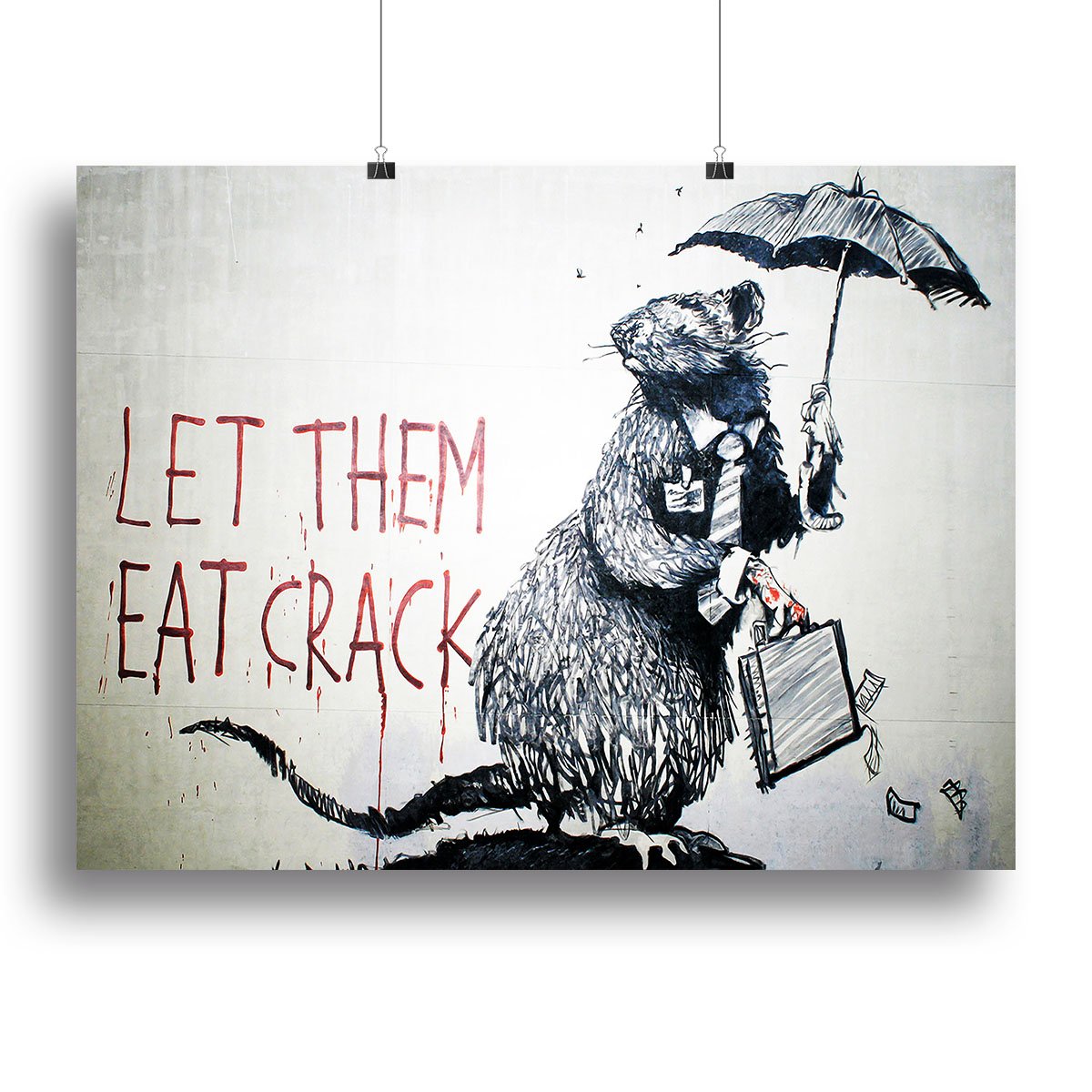 Banksy Let Them Eat Crack Print & Poster | Canvas Art Rocks – Art Rocks US
