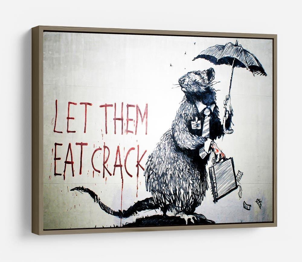 Banksy Let Them Eat Crack HD Metal Print