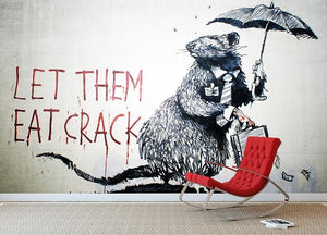 Banksy Let Them Eat Crack Wall Mural Wallpaper - Canvas Art Rocks - 2