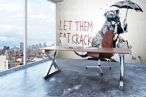 Banksy Let Them Eat Crack Wall Mural Wallpaper - Canvas Art Rocks - 3