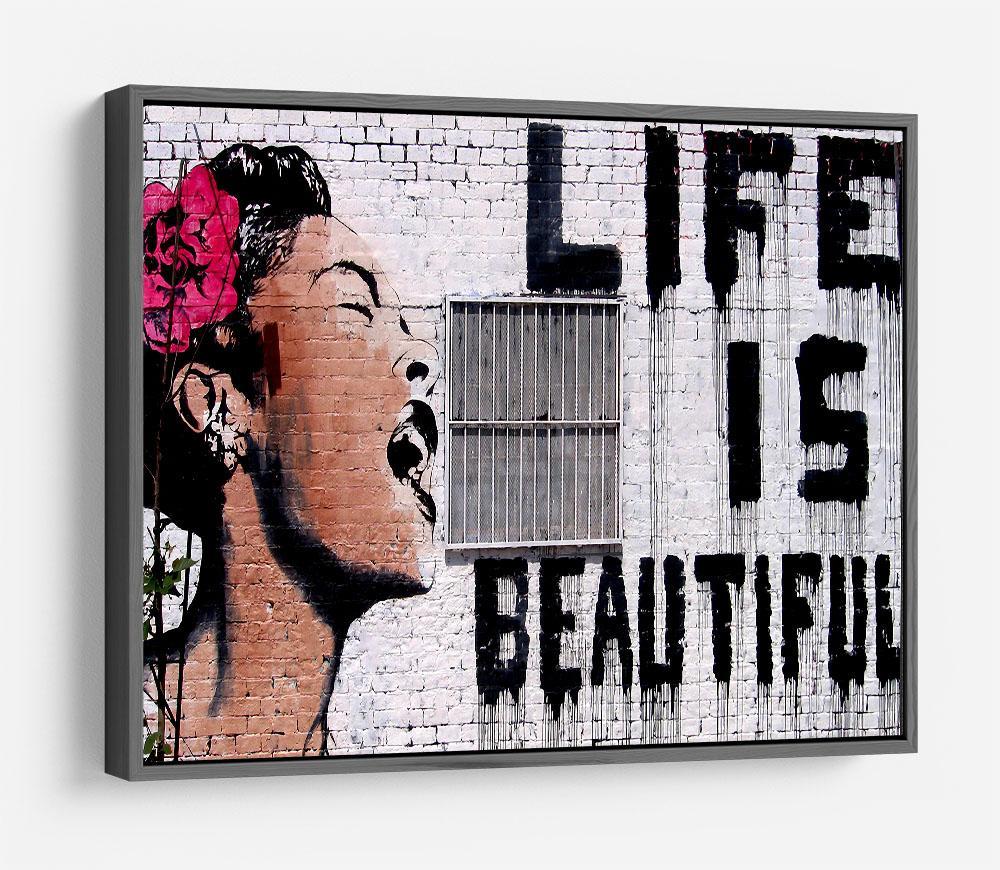 Banksy Life Is Beautiful - Version 2 HD Metal Print