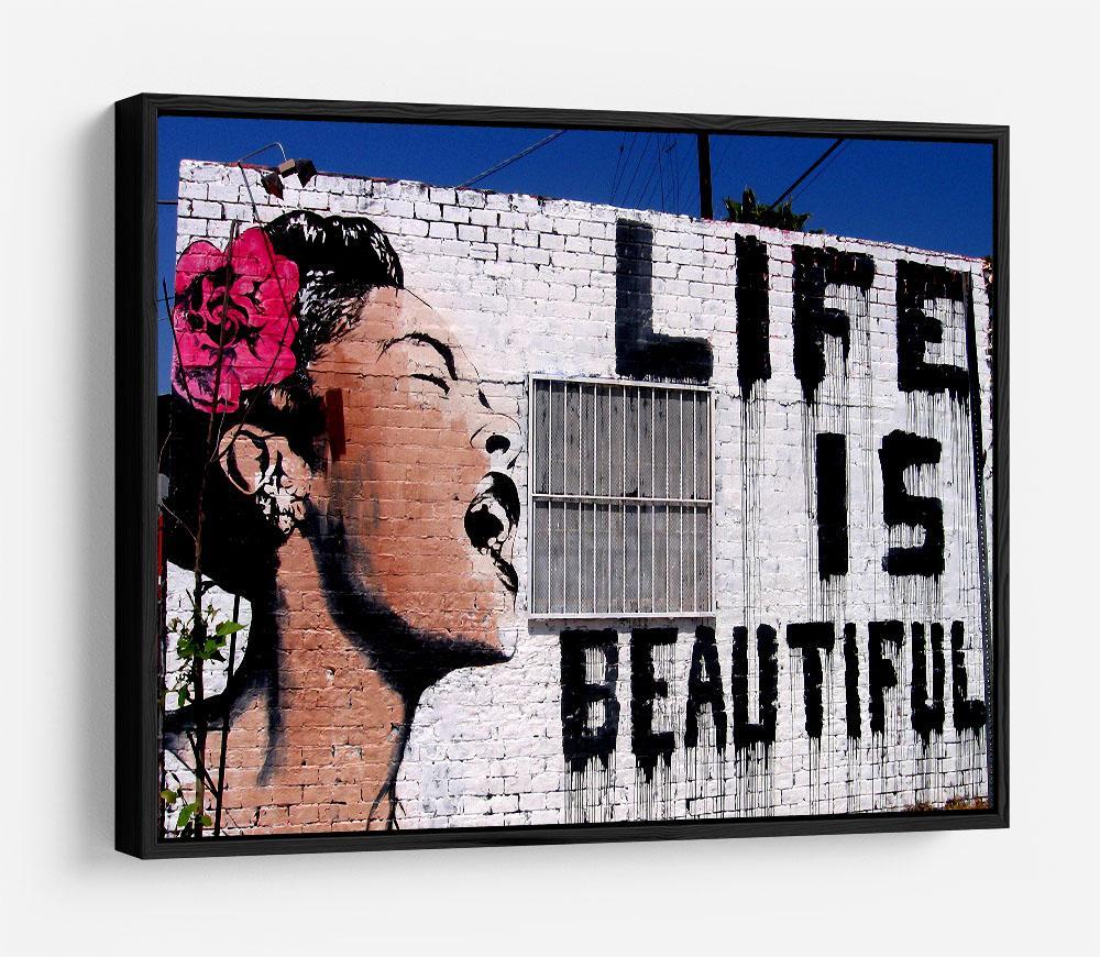 Banksy Life is Beautiful HD Metal Print