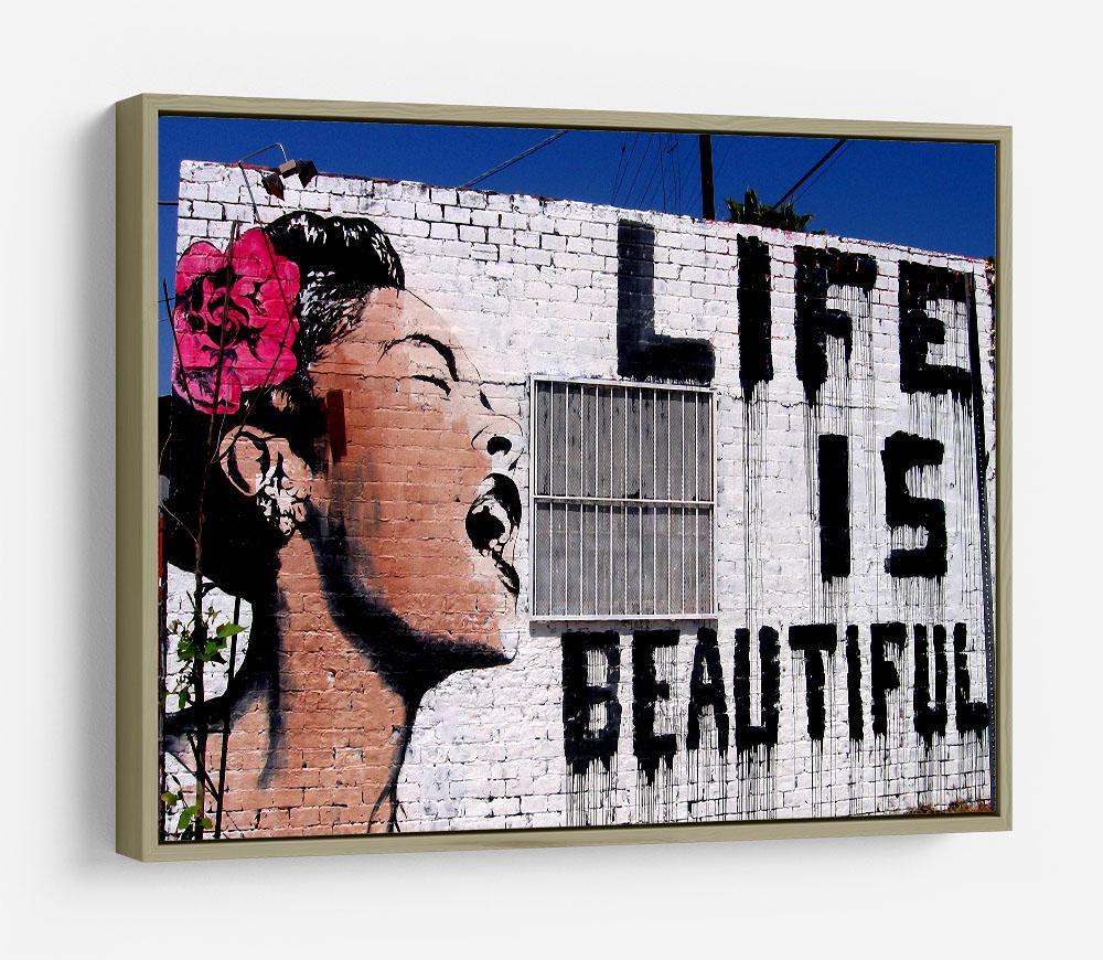 Banksy Life is Beautiful HD Metal Print