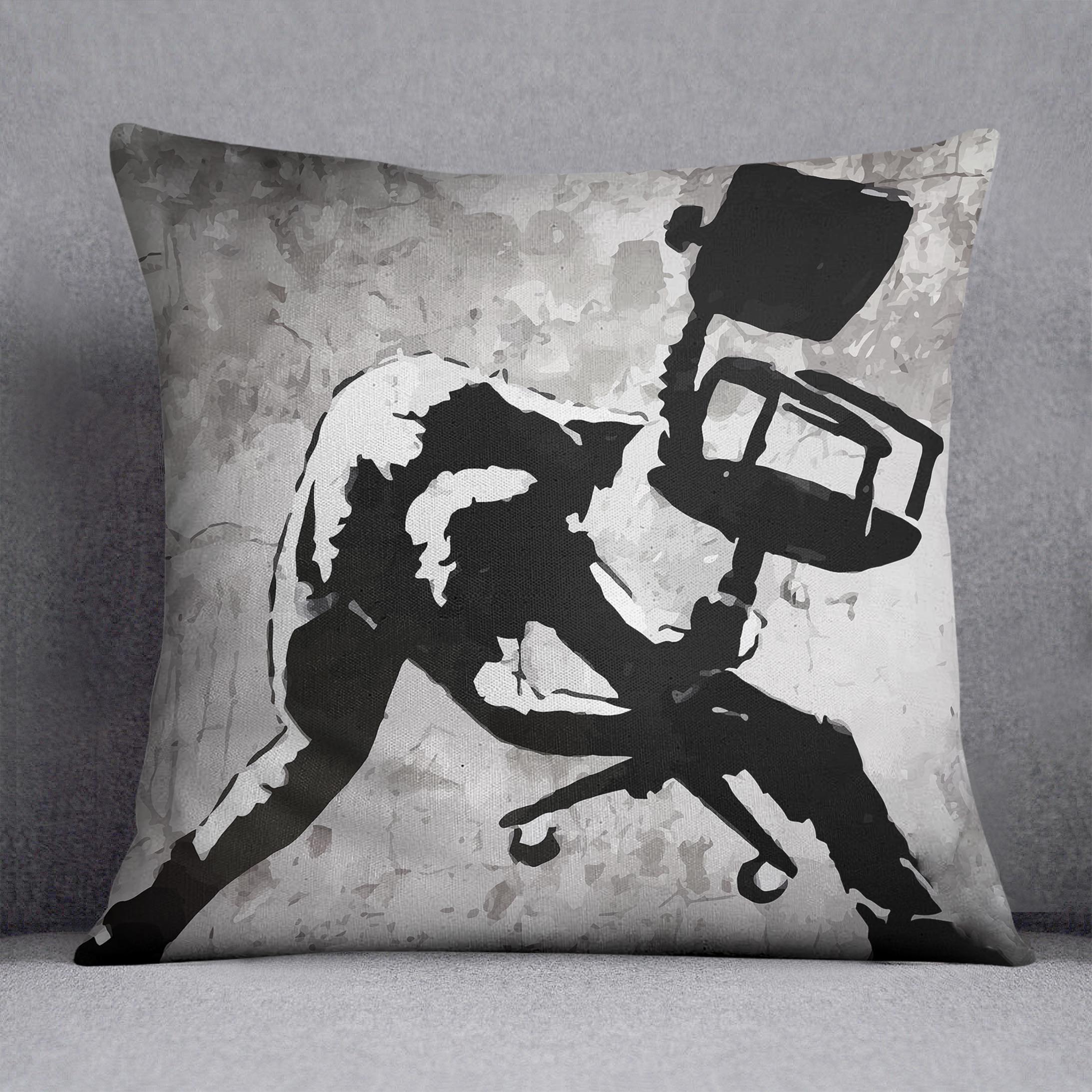 Banksy London Calling Cushion