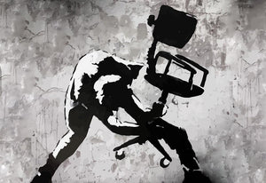 Banksy London Calling Wall Mural Wallpaper - Canvas Art Rocks - 1