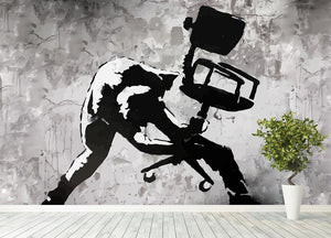 Banksy London Calling Wall Mural Wallpaper - Canvas Art Rocks - 4