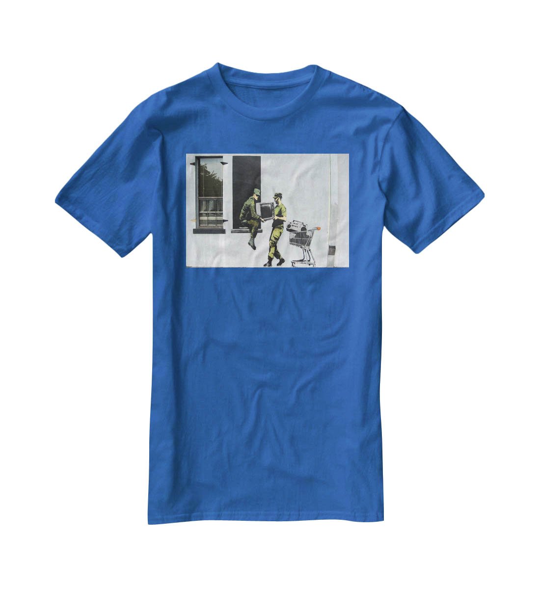 Banksy Looting Soldiers T-Shirt - Canvas Art Rocks - 2