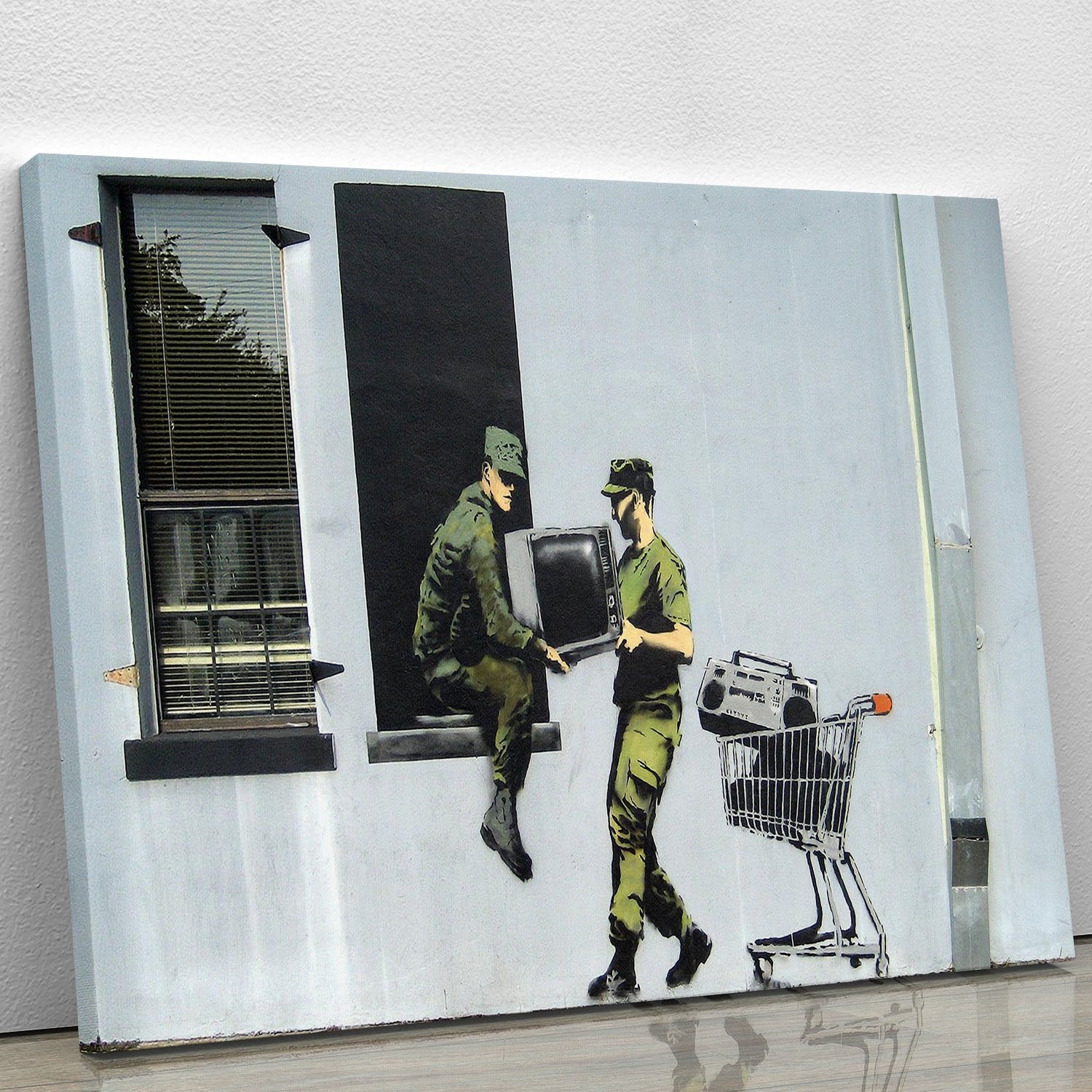 Banksy Looting Soldiers Canvas Print or Poster