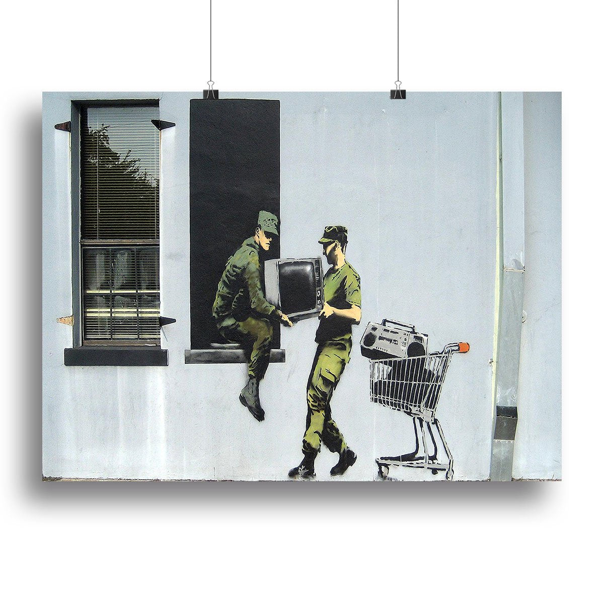 Banksy Looting Soldiers Canvas Print or Poster