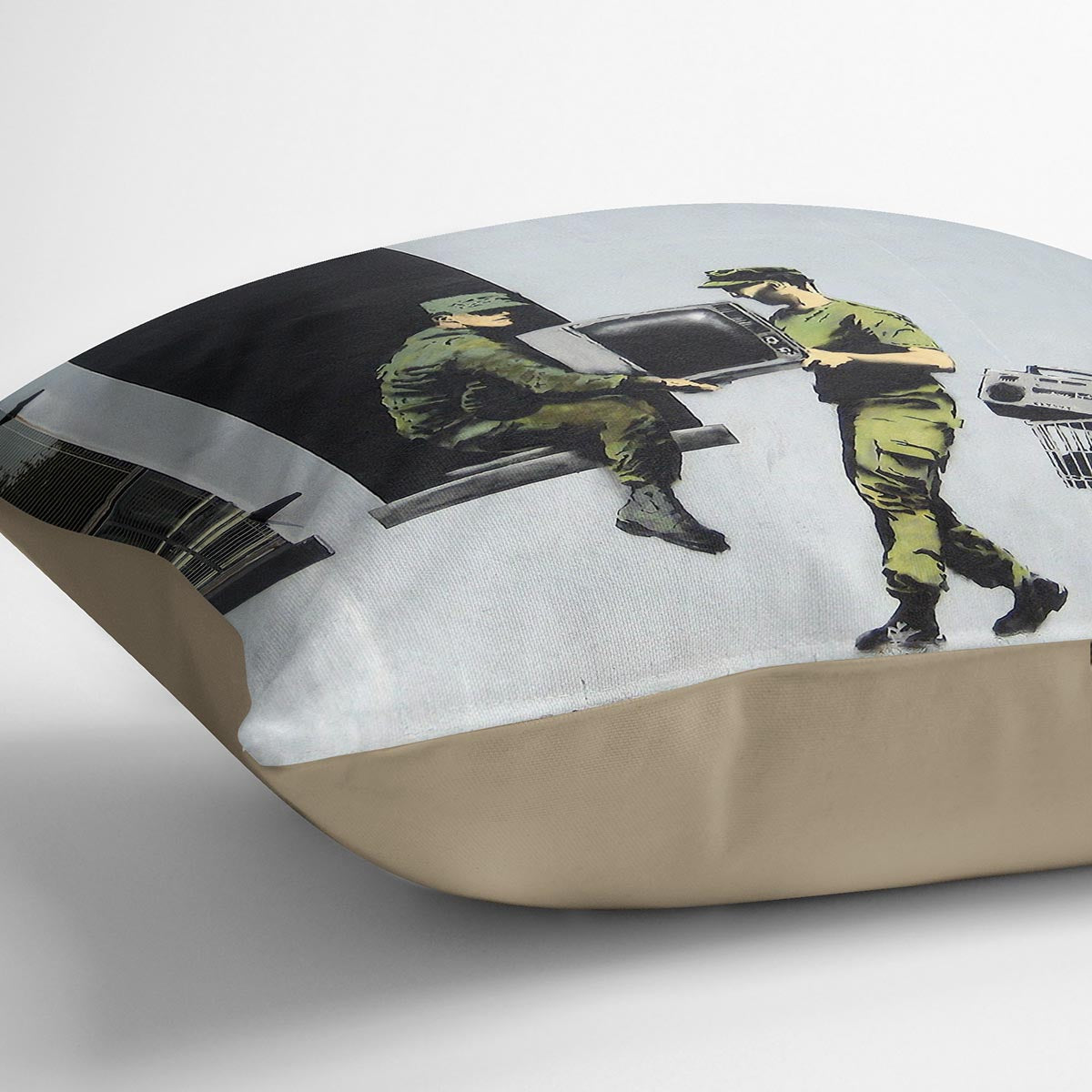 Banksy Looting Soldiers Cushion