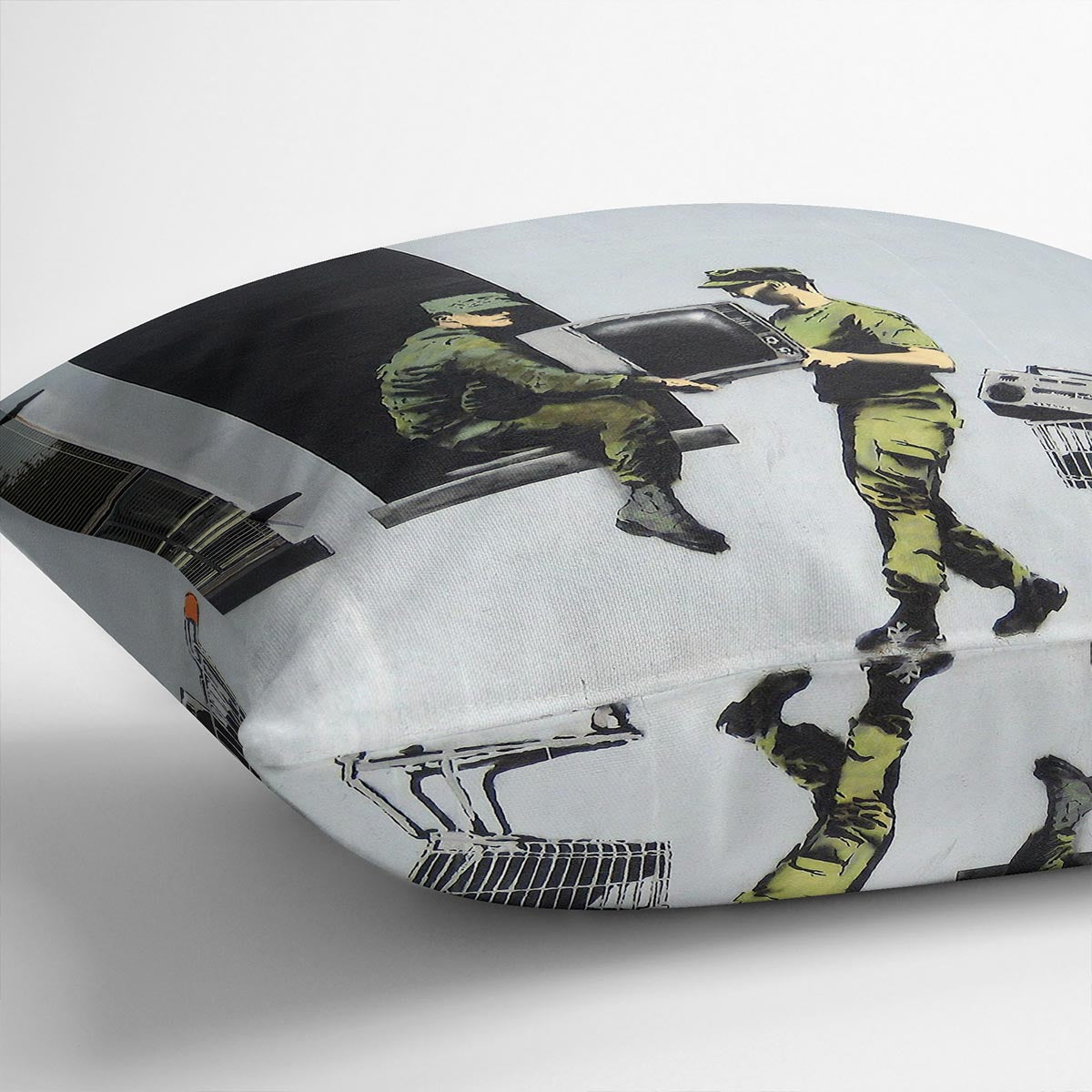 Banksy Looting Soldiers Cushion