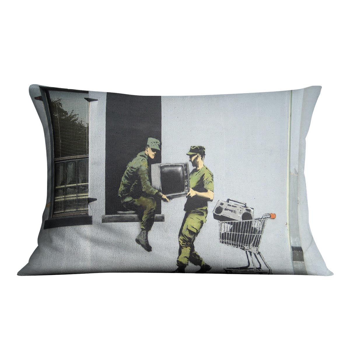 Banksy Looting Soldiers Cushion