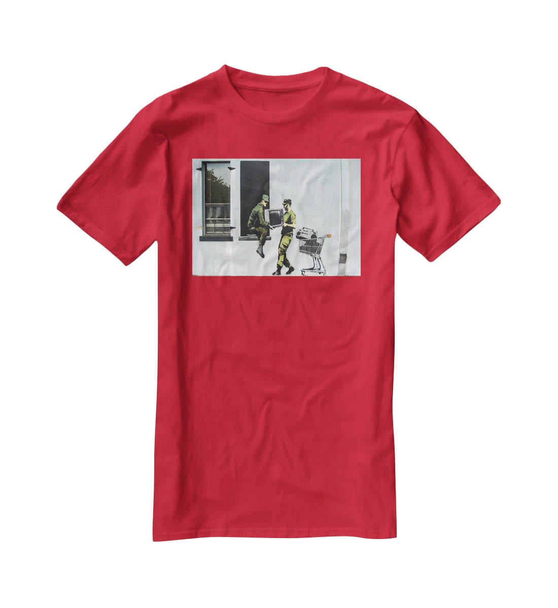 Banksy Looting Soldiers T-Shirt - Canvas Art Rocks - 4
