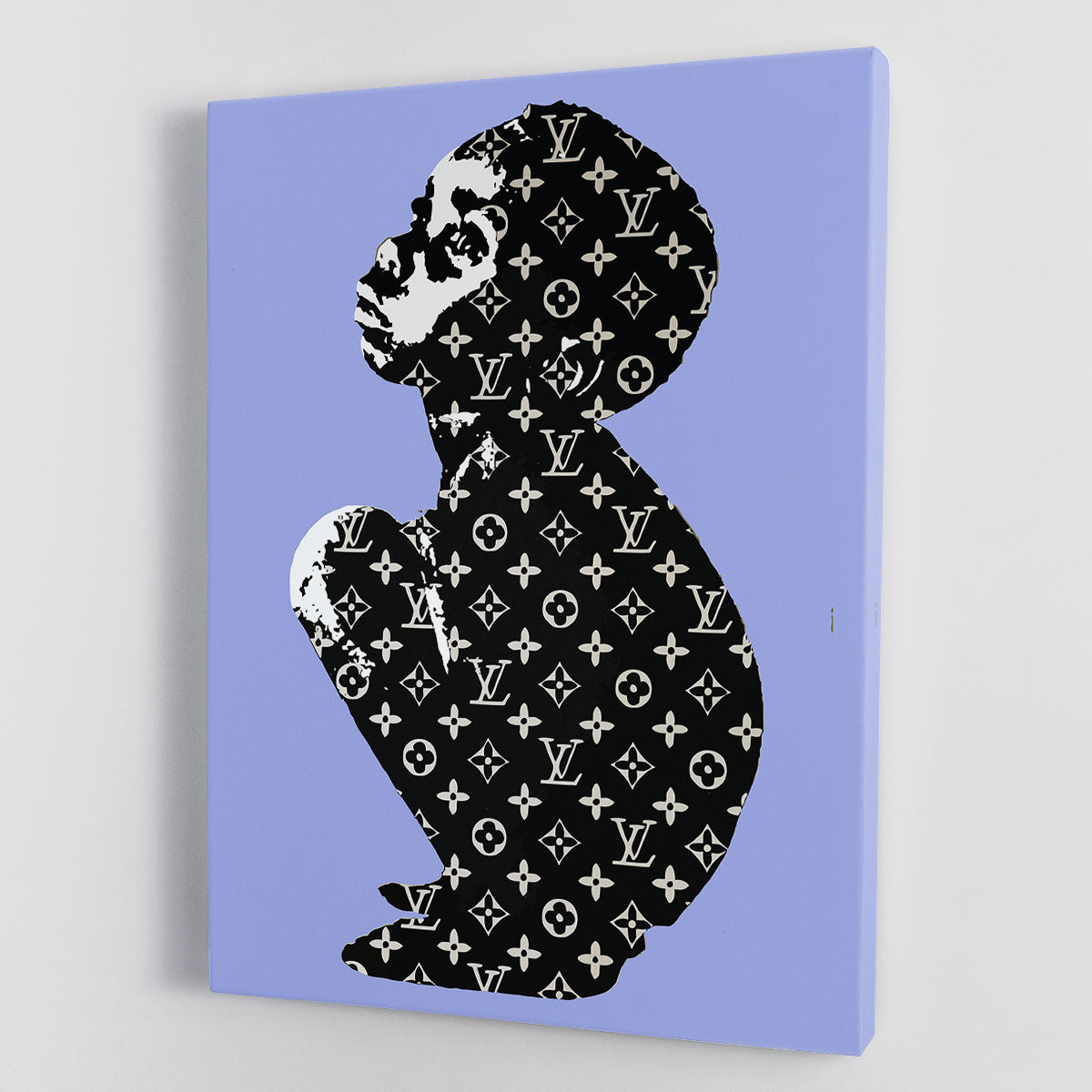 Banksy Louis Vuitton Kid Blue Canvas Print or Poster