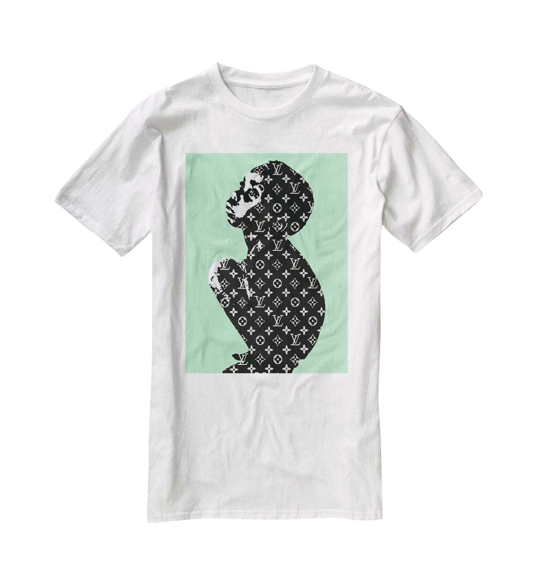 Banksy Louis Vuitton Kid Green T-Shirt