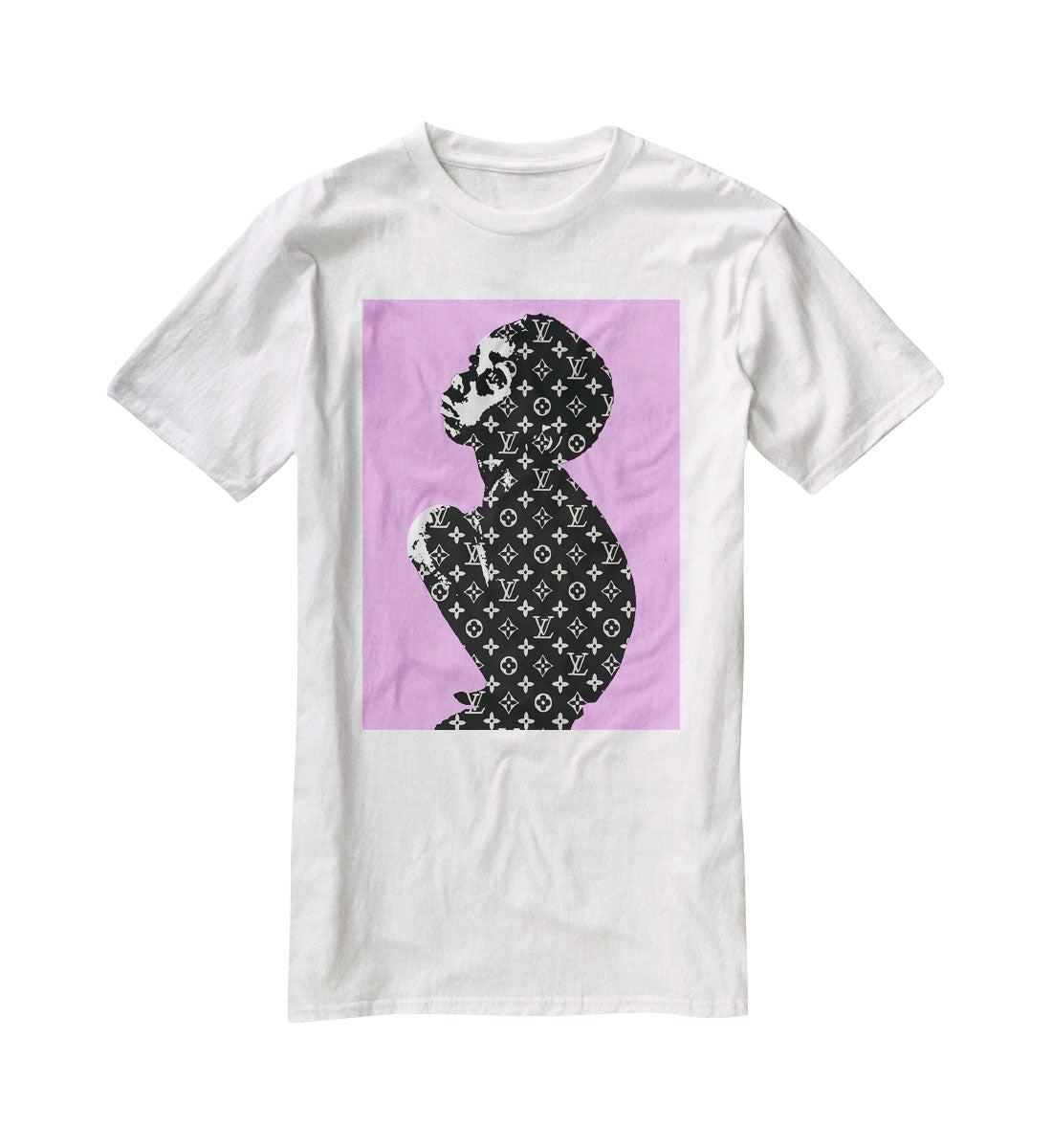 Banksy Louis Vuitton Kid Purple T-Shirt