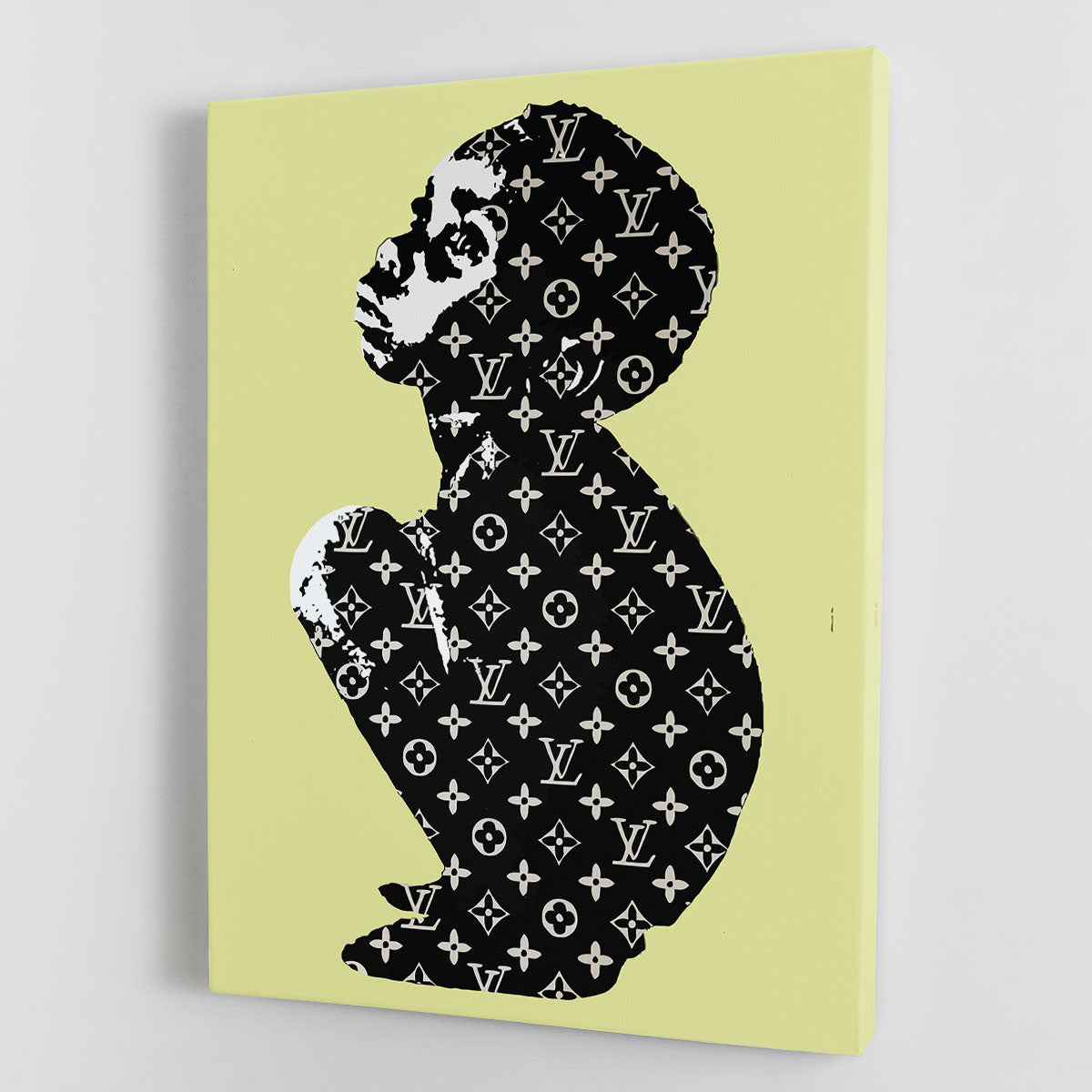 Banksy Louis Vuitton Kid Yellow Canvas Print or Poster - Canvas Art Rocks - 1