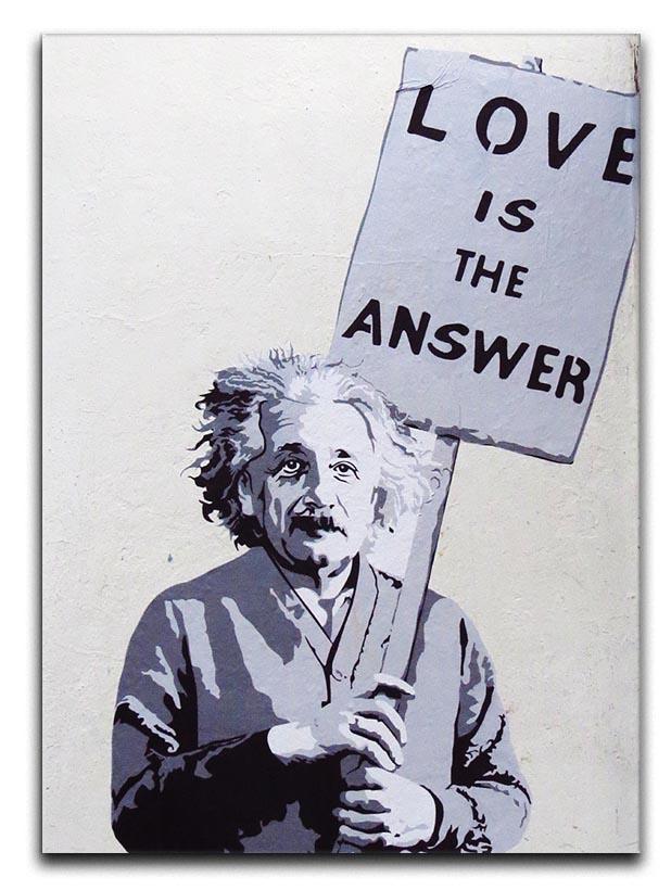 Banksy Love Is The Answer Canvas Print or Poster  - Canvas Art Rocks - 1