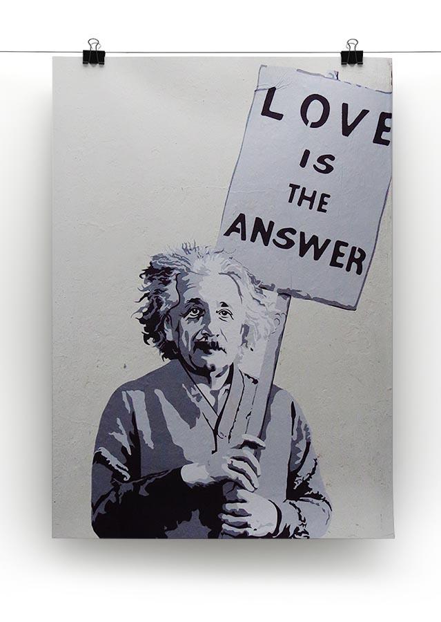 Banksy Love Is The Answer Canvas Print or Poster - Canvas Art Rocks - 2