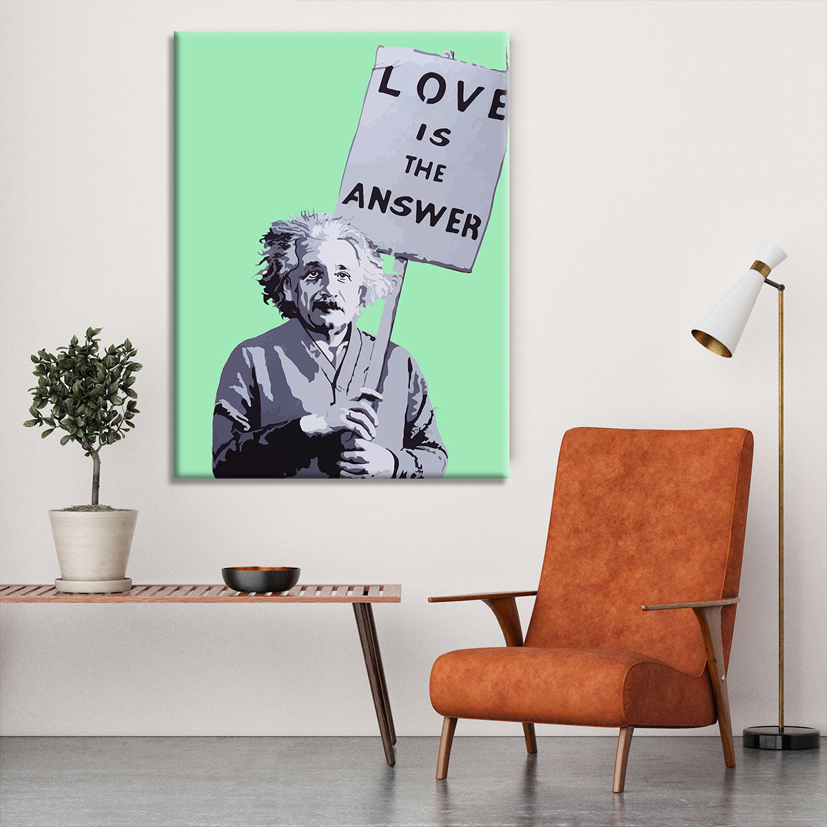Banksy Love Is The Answer Green Canvas Print or Poster - Canvas Art Rocks - 6