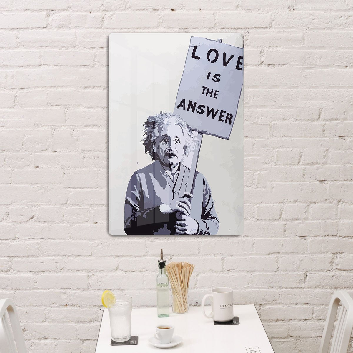 Banksy Love Is The Answer HD Metal Print