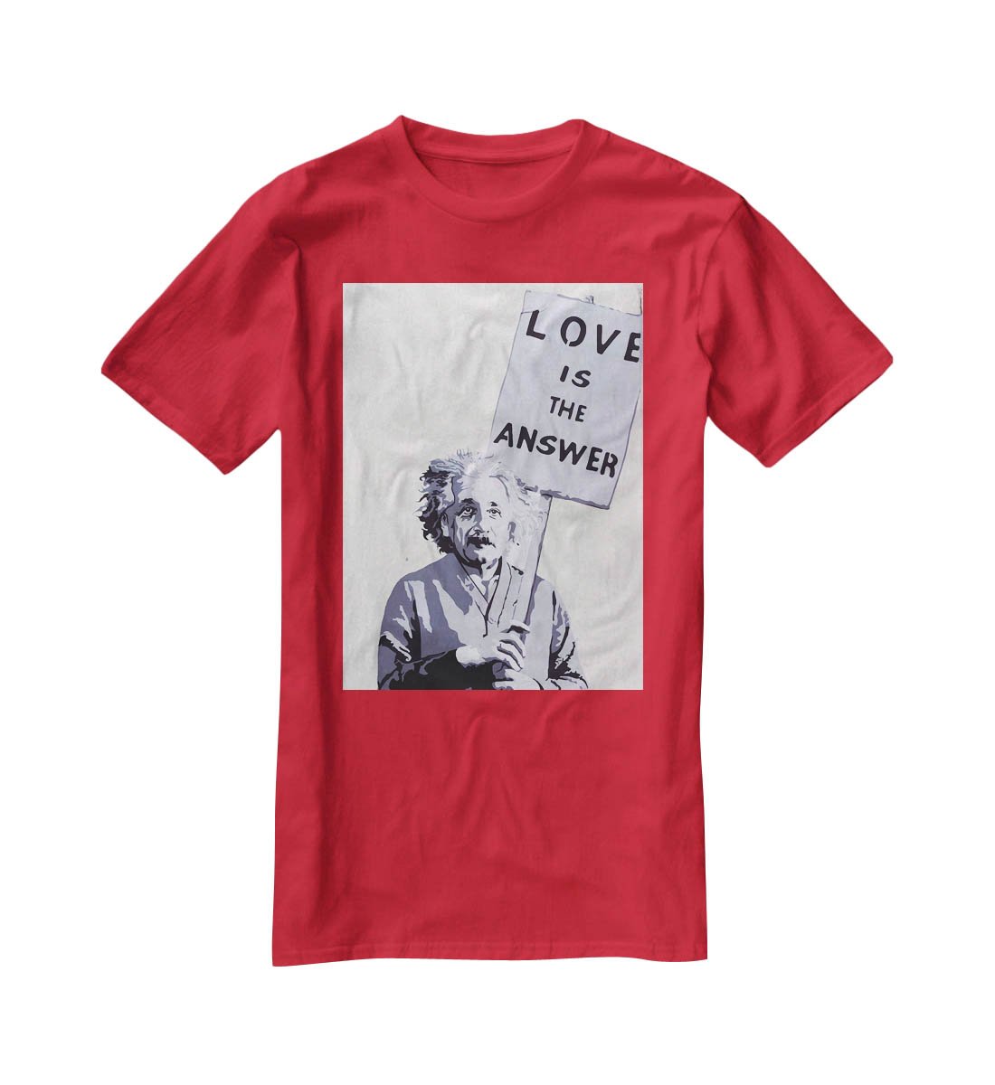 Banksy Love Is The Answer T-Shirt - Canvas Art Rocks - 4