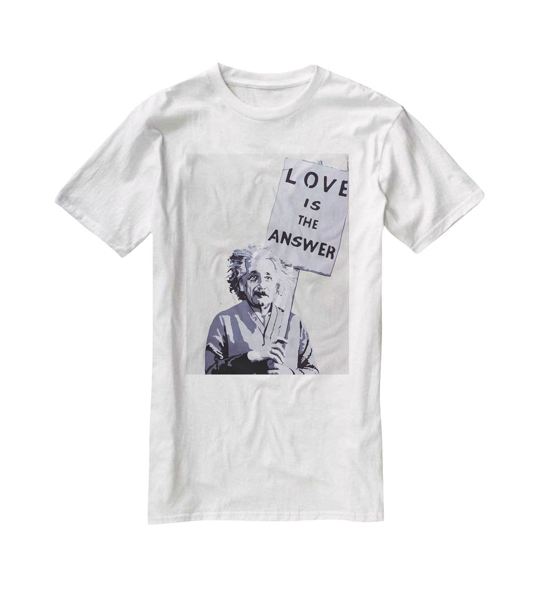 Banksy Love Is The Answer T-Shirt - Canvas Art Rocks - 5