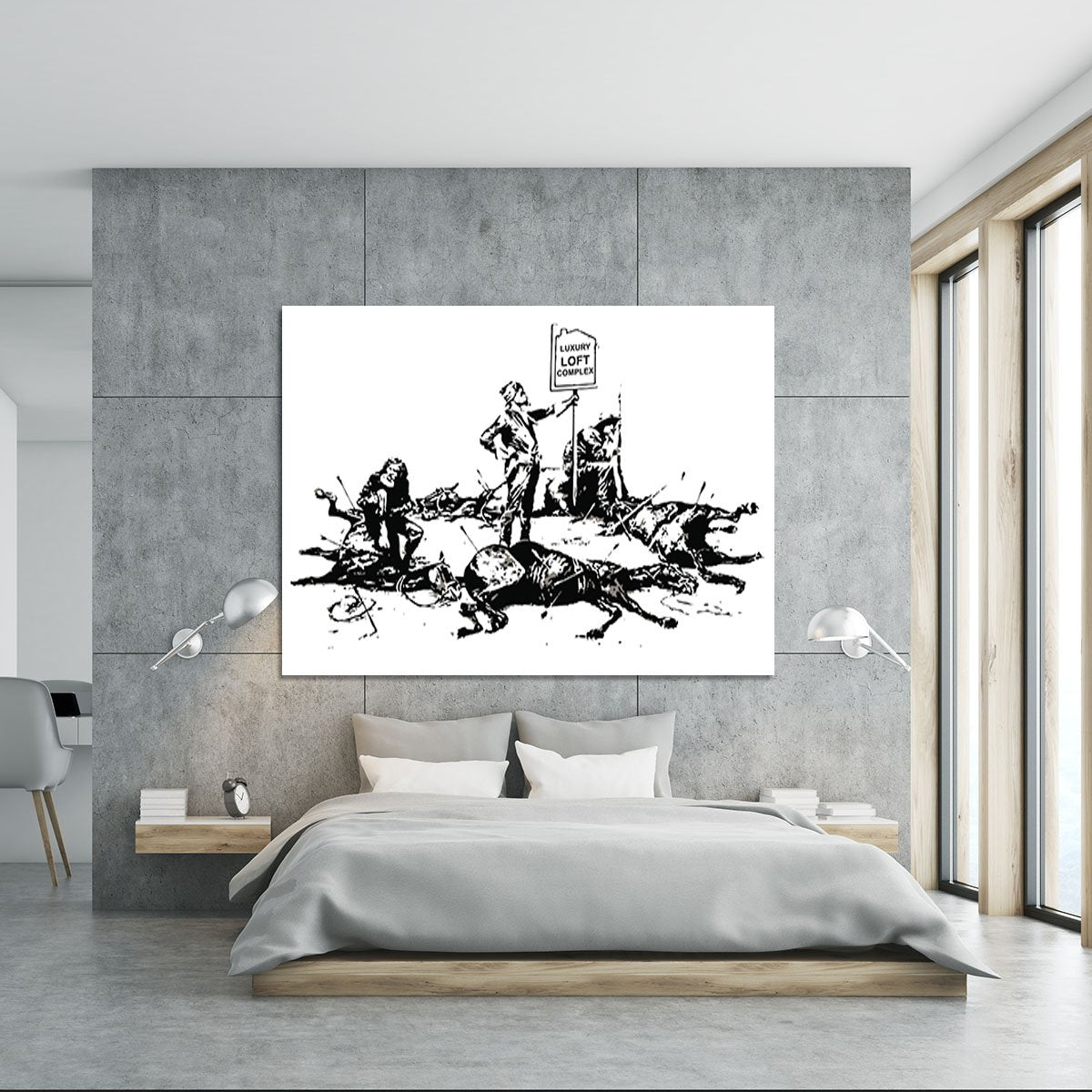 Banksy Luxury Loft Canvas Print or Poster