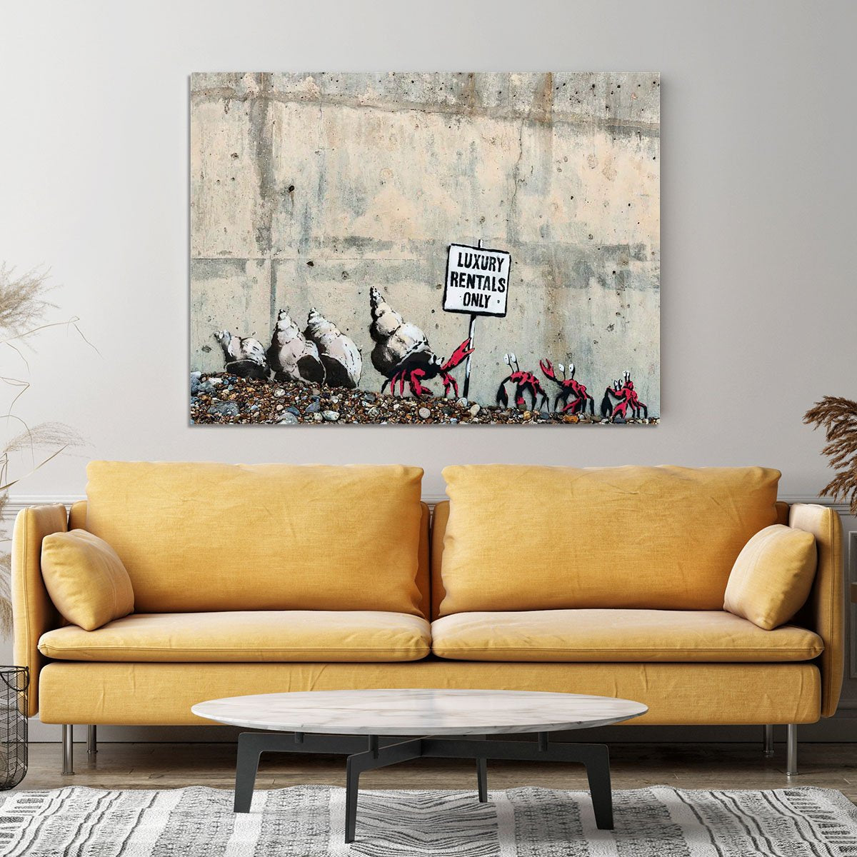 Banksy Luxury Rentals Only Canvas Print or Poster - Canvas Art Rocks - 4