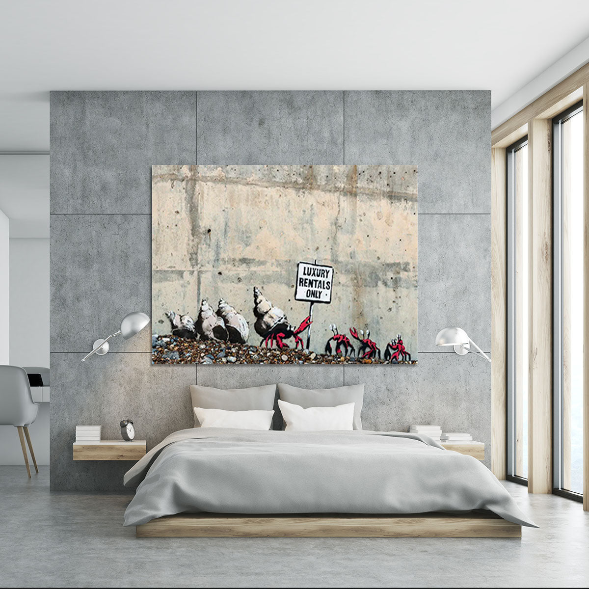 Banksy Luxury Rentals Only Canvas Print or Poster - Canvas Art Rocks - 5