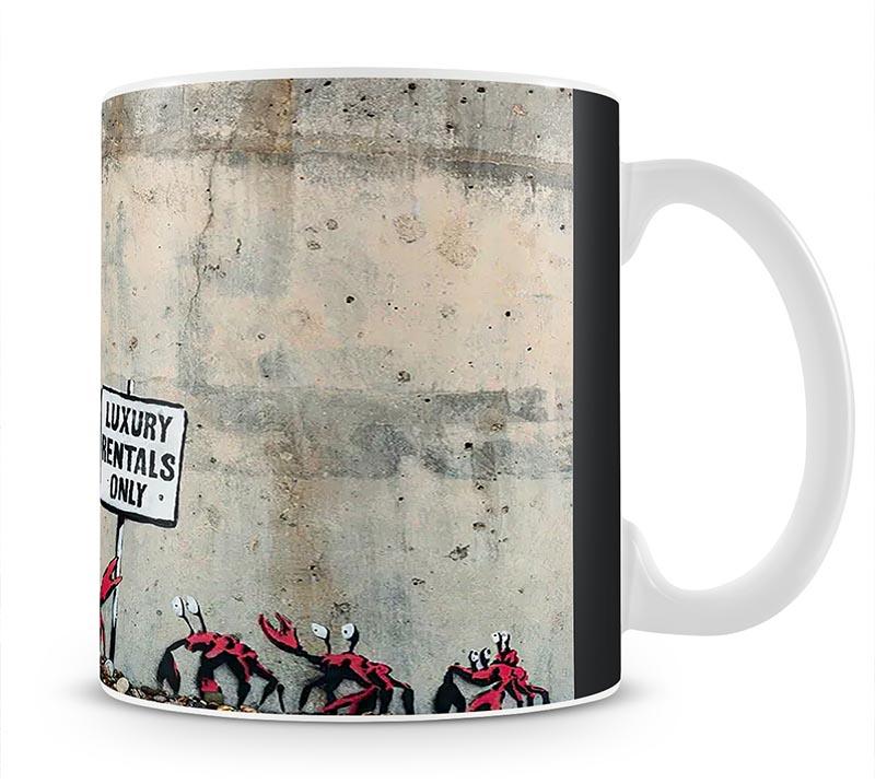 Banksy Luxury Rentals Only Mug - Canvas Art Rocks - 1