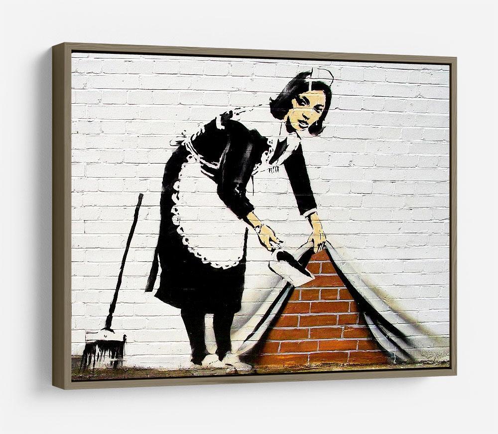 Banksy Maid Sweeping Under The Carpet HD Metal Print