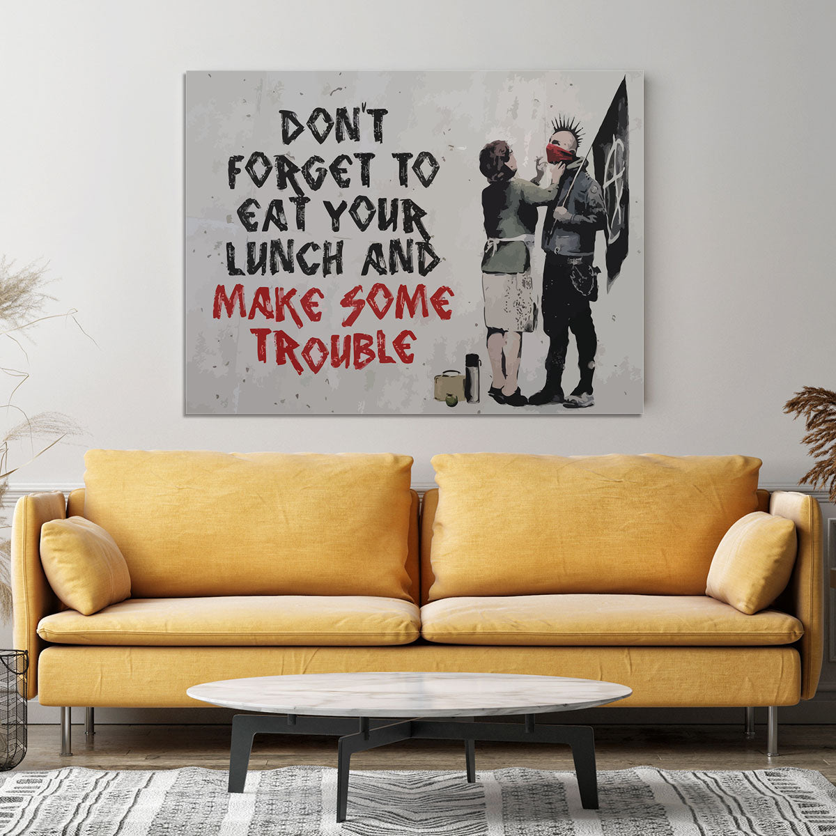 Banksy Make Some Trouble Canvas Print or Poster - Canvas Art Rocks - 4