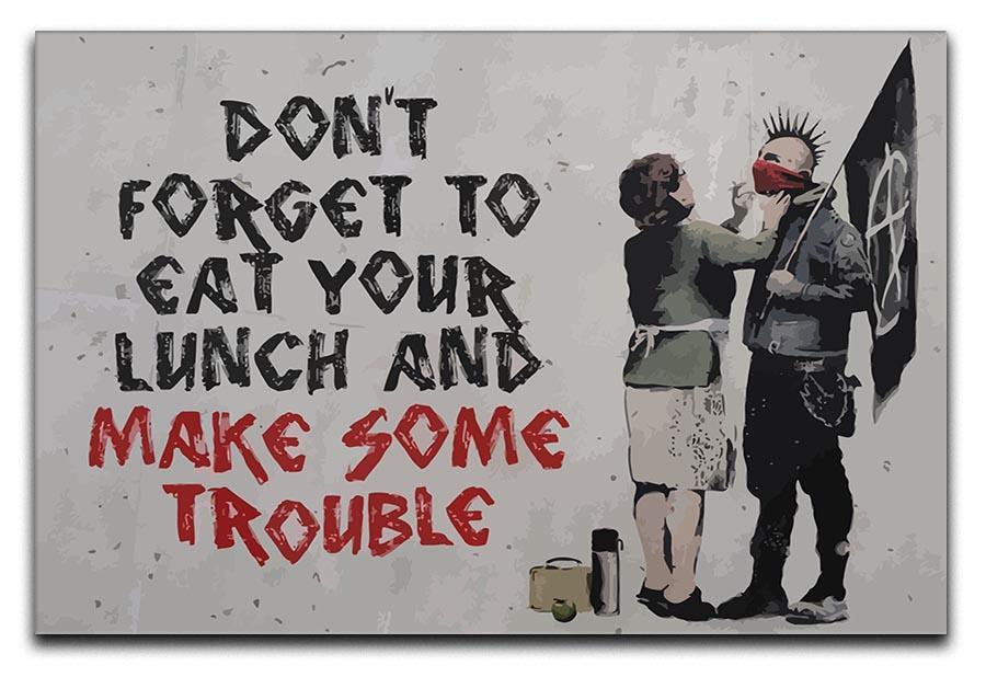 Banksy Make Some Trouble Canvas Print or Poster  - Canvas Art Rocks - 1