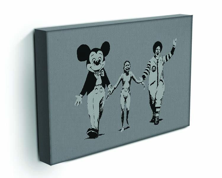 Banksy Mickey And Ronald Canvas Print or Poster - Canvas Art Rocks - 3