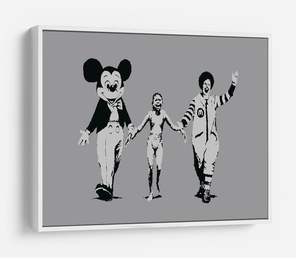 Banksy Mickey And Ronald HD Metal Print