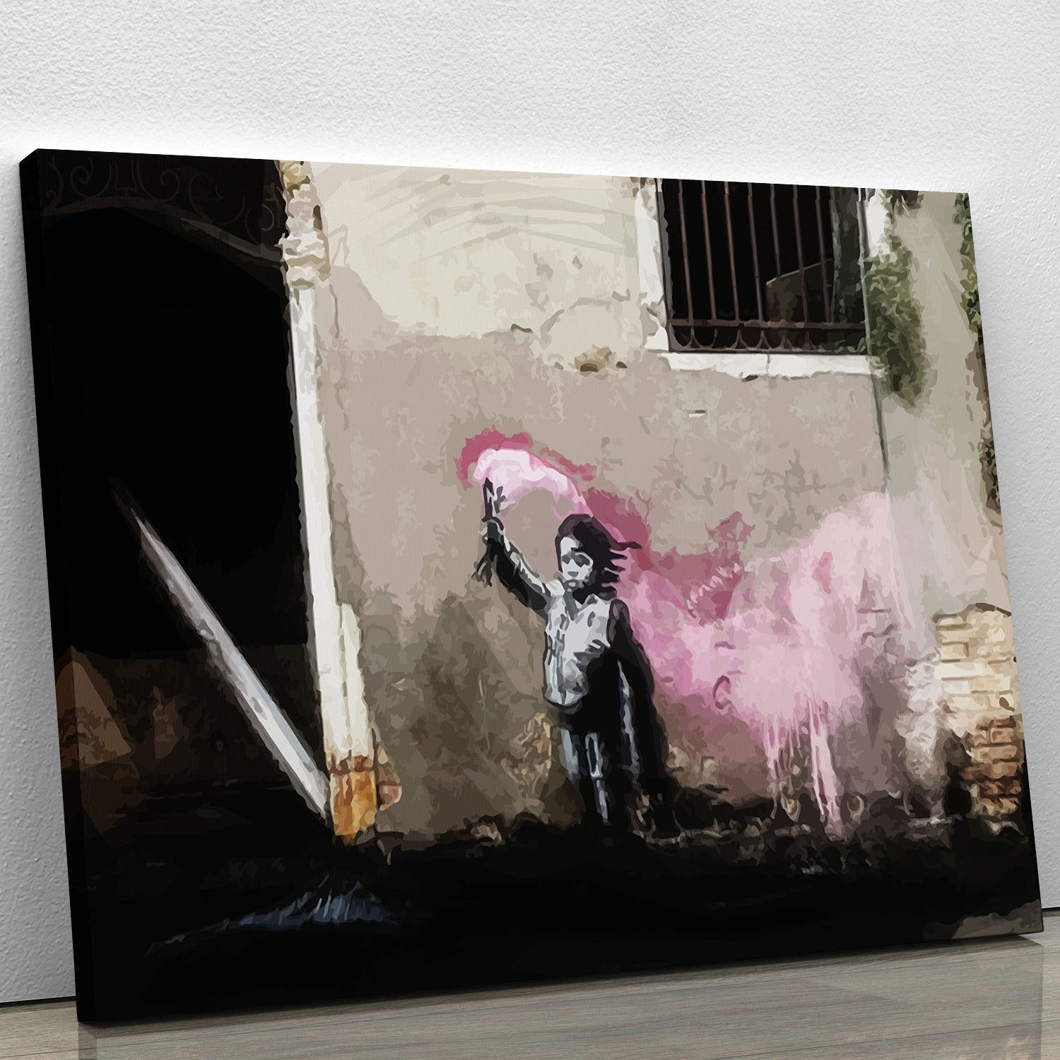 Banksy Migrant Child Venice Canvas Print or Poster