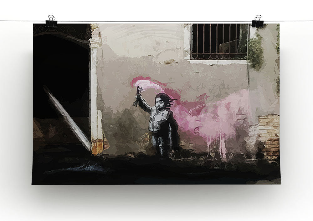 Banksy Migrant Child Venice Canvas Print or Poster - Canvas Art Rocks - 2