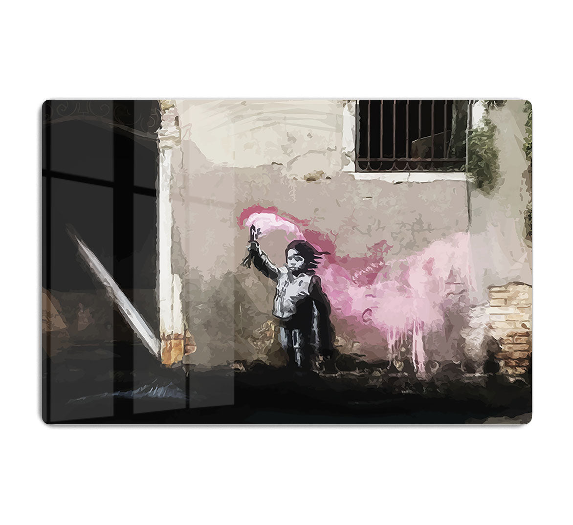 Banksy Migrant Child Venice HD Metal Print - Canvas Art Rocks - 1
