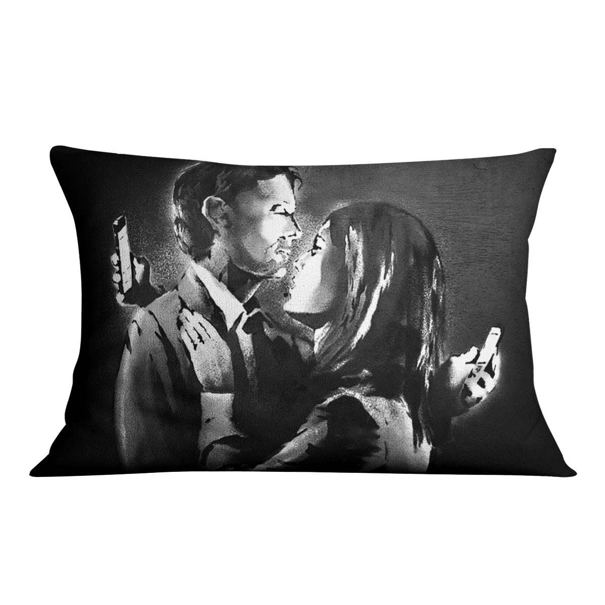 Banksy Mobile Lovers Cushion