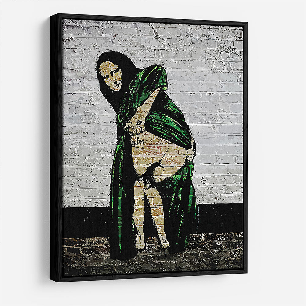 Banksy Mona Lisa Showing Her Backside HD Metal Print - Canvas Art Rocks - 6