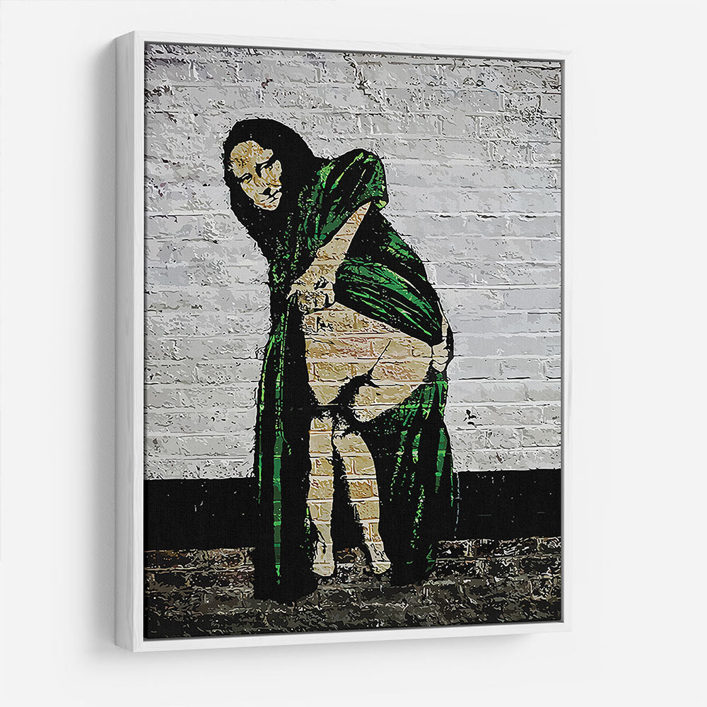 Banksy Mona Lisa Showing Her Backside HD Metal Print - Canvas Art Rocks - 7