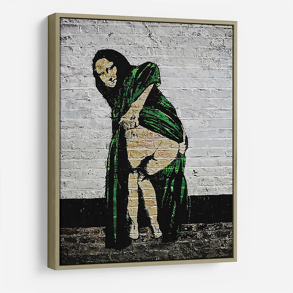 Banksy Mona Lisa Showing Her Backside HD Metal Print - Canvas Art Rocks - 8