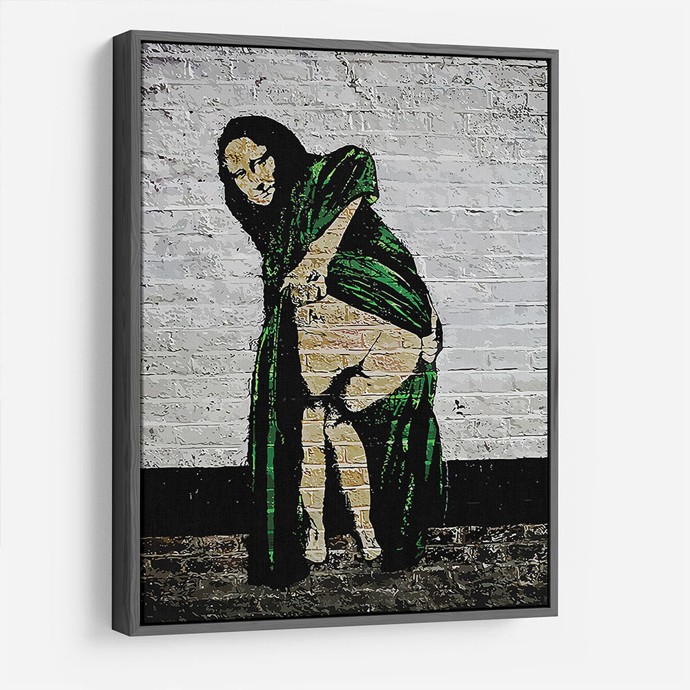 Banksy Mona Lisa Showing Her Backside HD Metal Print - Canvas Art Rocks - 9