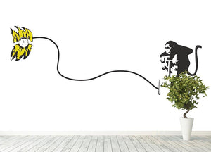 Banksy Monkey Banana Bomb Wall Mural Wallpaper - Canvas Art Rocks - 4