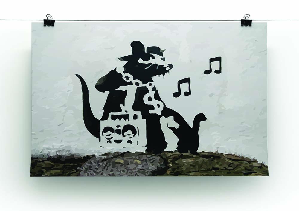 Banksy Music Rat Canvas Print or Poster - Canvas Art Rocks - 2