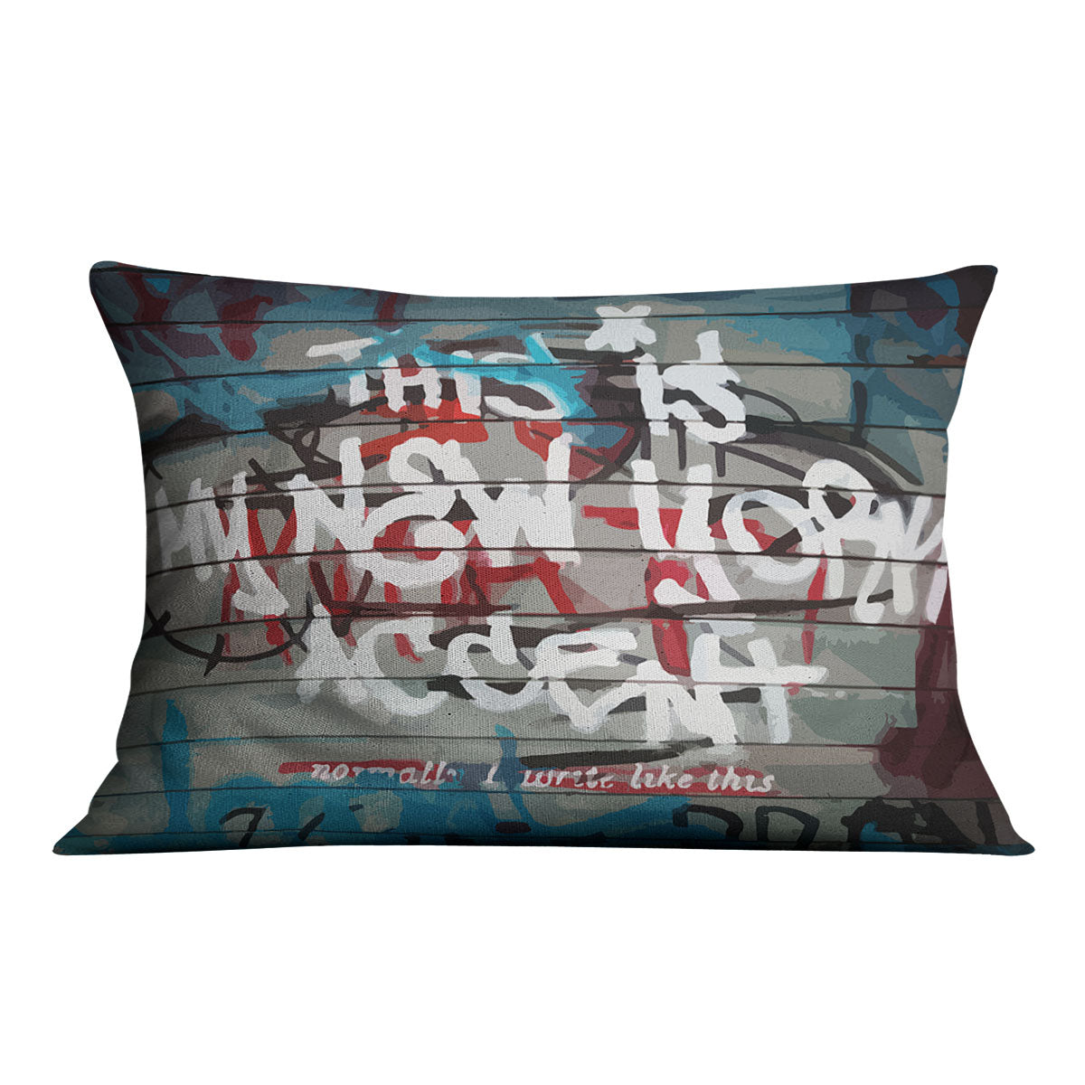 Banksy New York Accent Cushion - Canvas Art Rocks - 4